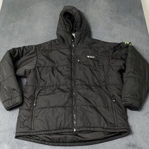XBOX Puff Jacket Mens 2XL Black Team 20 Black Hooded Puffer Coat Video Gaming